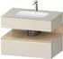 Duravit Qatego Einbauwaschtisch mit Unterbau 800 mm taupe supermatt (QA4785030830000)