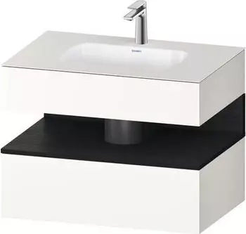 Duravit Qatego Einbauwaschtisch mit Unterbau 800 mm wei&szlig; supermatt (QA4785016840000)