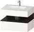 Duravit Qatego Einbauwaschtisch mit Unterbau 800 mm weiß supermatt (QA4785016840000)