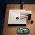 Hansgrohe AXOR Suite Aufsatzwaschtisch 400x400mm eckig weiß/mattschwarz (42003670)