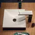 Hansgrohe AXOR Suite Aufsatzwaschtisch 400x400mm eckig weiß/mattschwarz (42003670)