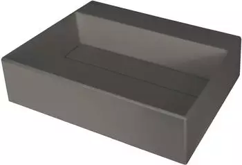 Deante Correo Aufsatzwaschbecken 50x40cm rechteckig Granitoptik anthrazit (CQRTU5M)