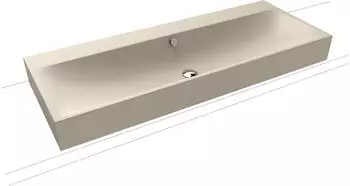 Kaldewei Silenio Aufsatzwaschtisch 120x46cm Perl-Effekt Warm Beige 20 (906406273661)