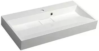 Sapho Amur Aufsatzwaschbecken rechteckig 90x46cm weiß (55032)