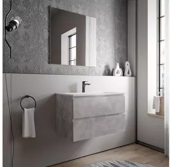 Bernstein AVA Unterschrank 80cm mit Mineralguss-Waschbecken BRUXELLES (4255624433857)