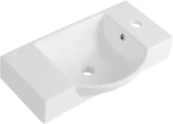 Sapho Small Wandwaschbecken 55x32cm, Klassisch Weiß (4077)