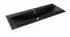 Kaldewei Silenio Einbauwaschtisch 120x46cm Perl-Effekt schwarz matt (907906313676)