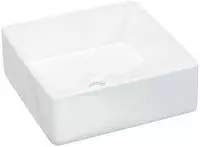 vidaXL Waschbecken Wei&szlig; 37x37x13 cm Keramik Quadratisch