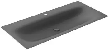KEUCO Edition 11 Art Einbauwaschtisch Stahl-Emaille 1206mm, Smoke (32590541201)