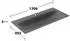 KEUCO Edition 11 Art Einbauwaschtisch Stahl-Emaille 1206mm, Smoke (32590541201)