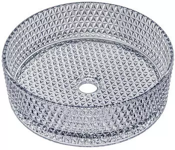 Mai & Mai Minerva07 Aufsatzwaschbecken Glas, oval/rund, grau (Minerva07)