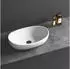 Bernstein TWA85 Aufsatzwaschbecken Mineralguss oval weiß matt 50x32x14cm (22822)