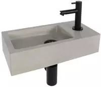 Differnz Jukon Aufsatzwaschbecken 38,5x18,5x9 cm &ndash; Waschbecken Bad aus Beton