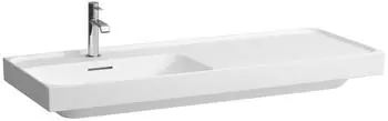 Laufen Meda Einbauwaschbecken Ablage rechts 1200x460mm 1 Hahnloch Matt Wei&szlig; (H8171107571111)