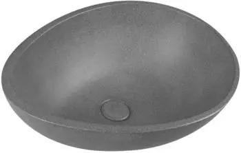 Sapho Punc Aufsatzwaschbecken oval 53.4x39cm schwarz (BH7001)