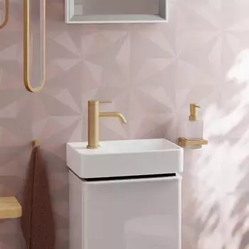 Hansgrohe Xelu Q Handwaschbecken 36x25cm Hahnloch links SmartClean wei&szlig; (61085450)