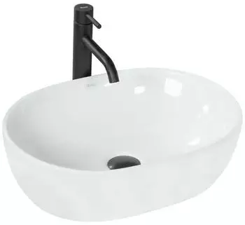 Rea Amelia Aufsatzwaschbecken Oval 48x34,5cm Wei&szlig; (REA-U0416)