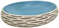 vidaXL Aufsatzwaschbecken Mehrfarbig Oval 59x40x15 cm Keramik
