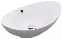 Doporro - Waschbecken Oval Bad 59x38x19cm Br&uuml;ssel 818 Lotuseffekt Durch