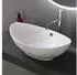 doporro Brüssel 818 Aufsatzwaschbecken Oval Keramik Weiß Matt 59x38x19cm (Br818)