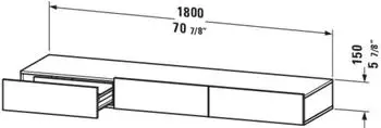 Duravit DuraStyle Nussbaum/weiß (DS827307918)