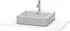 Duravit XSquare Konsole für 1 Aufsatz-/Einbauwaschtisch XS060E02222