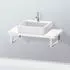 Duravit L-Cube Konsole für 1 Aufsatz-/Einbauwaschtisch Compact LC100C02222#80
