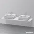 Duravit XSquare Konsole für 2 Aufsatz-/Einbauwaschtische XS063HB3636