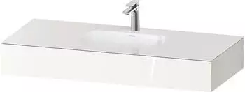Duravit Qatego Einbauwaschtisch mit Konsole 120x55 cm wei&szlig; hochglanz (QA4692022220000)