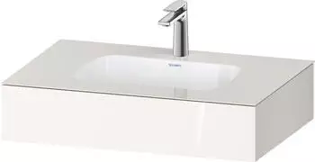 Duravit Qatego Einbauwaschtisch mit Konsole 80x55 cm wei&szlig; hochglanz (QA4690022220000)