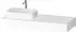 Duravit Qatego Konsolen mit Ausschnitt links 140x55 cm weiß hochglanz (QA4803022220000)