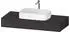 Duravit Qatego Konsolen mit Ausschnitt mittig 120x55 cm graphit supermatt (QA4802080800000)