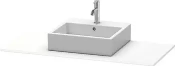 Duravit XSquare Konsole 120 cm mit einem Ausschnitt wei&szlig; supermatt (Dekor) (XS060F08484)
