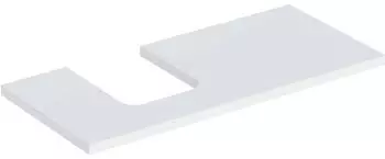 Geberit ONE Ausschnitt links f&uuml;r Aufsatzwaschtisch Schalenform 105 cm wei&szlig; / matt (505.294.00.2)