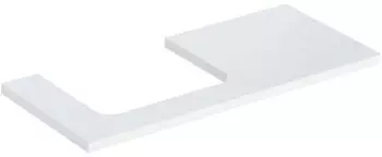 Geberit ONE Ausschnitt links f&uuml;r Aufsatzwaschtisch 105 cm wei&szlig; hochgl&auml;nzend lackiert (505.304.00.1)