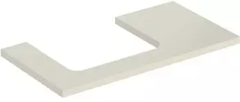 Geberit ONE Ausschnitt links f&uuml;r Aufsatzwaschtisch 90 cm sand-grau / lackiert hochgl&auml;nzend (505.303.00.4)