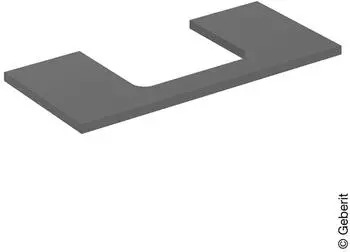 Geberit ONE Ausschnitt mittig f&uuml;r Aufsatzwaschtisch 105 cm lava / lackiert matt (505.284.00.3)