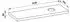 Laufen Lani Waschtischplatte, ein Ausschnitt rechts, 1570x495x65mm, H4046931122661, Verkehrsgrau