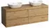 Laufen Lani Waschtischplatte wildeiche 1 Ausschnitt links und rechts, 1570x495x580mm, H4065941122671, Wildeiche