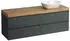 Laufen Lani Waschtischplatte wildeiche 1 Ausschnitt rechts, 1570x495x580mm, H4065931122661, Verkehrsgrau