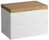 Laufen Lani Waschtischplatte wildeiche 785x495x580mm, H4065501122611, Weiß glänzend