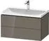 Duravit L-Cube c-shaped Badmöbel-Set 800 mm flannel grey hochglanz/flannel grey hochglanz (LC6951O89890000)
