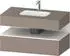 Duravit Qatego Einbauwaschtisch mit Unterbau 1000 mm mit Nischenbeleuchtung basalt matt (QA4786084430010)
