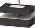 Duravit Qatego Einbauwaschtisch mit Unterbau 1000 mm mit Nischenbeleuchtung graphit supermatt (QA4786091800010)