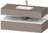 Duravit Qatego Einbauwaschtisch mit Unterbau 1200 mm mit Nischenbeleuchtung basalt matt (QA4787018430010)