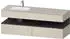 Duravit Qatego Einbauwaschtisch mit Unterbau 1600 mm mit Nischenbeleuchtung taupe supermatt (QA4795049830010)