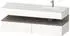 Duravit Qatego Einbauwaschtisch mit Unterbau 1600 mm mit Nischenbeleuchtung weiß hochglanz (QA4796043220010)