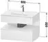 Duravit Qatego Einbauwaschtisch mit Unterbau 800 mm mit Nischenbeleuchtung taupe supermatt (QA4785043830010)