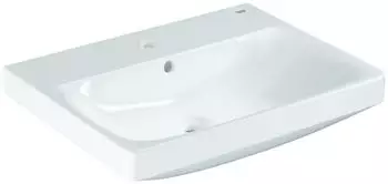 GROHE Euro Ceramic Waschtisch 60x47cm rechteckig, Hahnloch & &Uuml;berlauf, wei&szlig; (102415SH00)