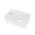 Aloni Design Handwaschbecken Keramik Weiß Hahnloch Links 30x18,5x9,5cm (431-L)